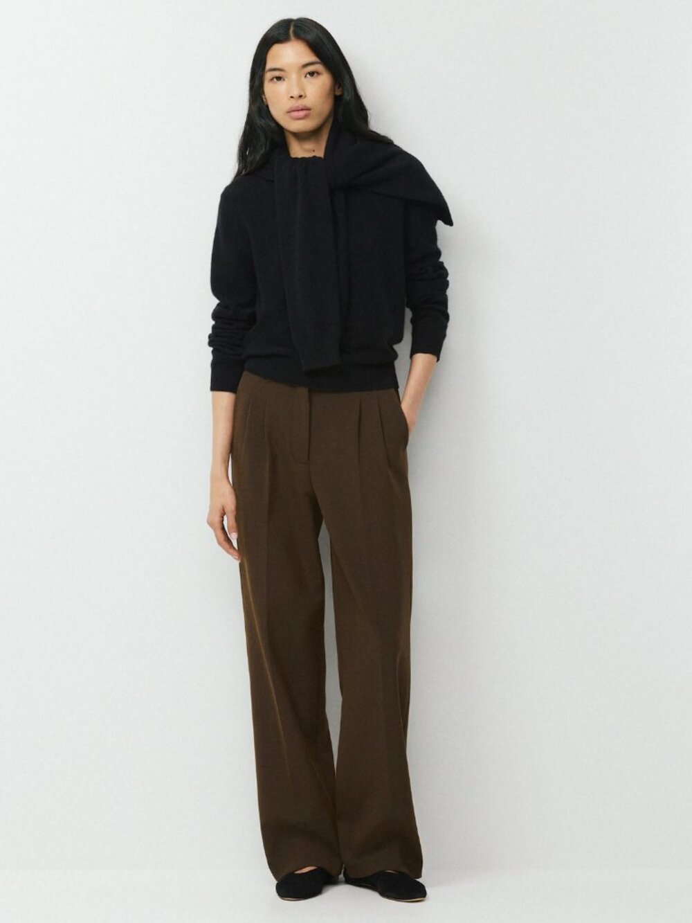 Aritzia Wilfred Effortless Pant - Cognac (size 4)